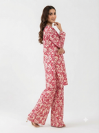 Printed Red Pure Lawn Shalwar Kameez – Premium Summer Lawn Suit