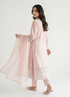 Pink Lawn Shalwar Kameez with Chiffon Dupatta | Summer Ethnic Wear for Women