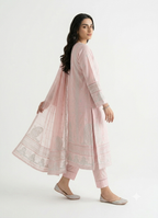 Pink Lawn Shalwar Kameez with Chiffon Dupatta | Summer Ethnic Wear for Women